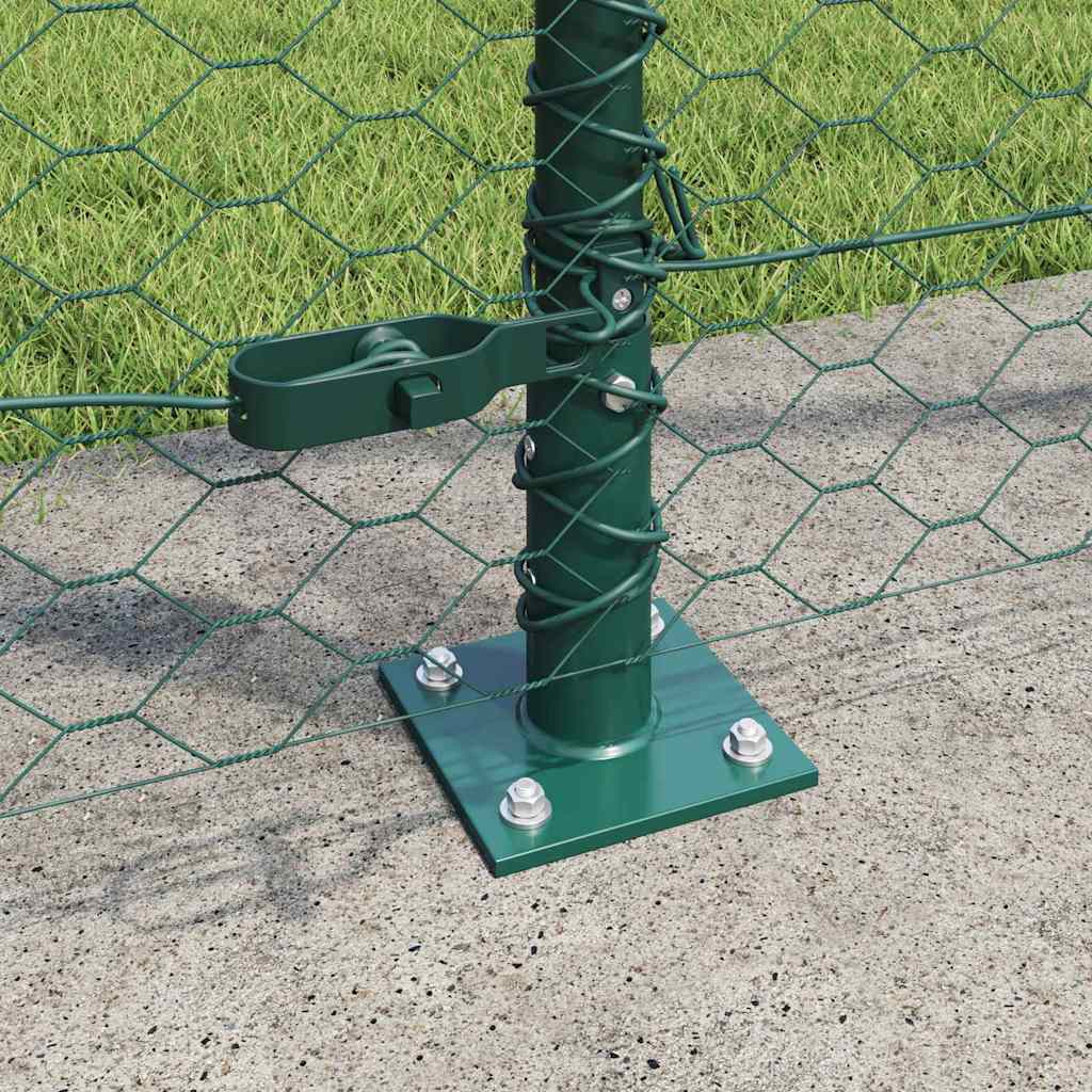 Recinzione Metallica Saldato con Base in Cemento 25 x 1,6 m