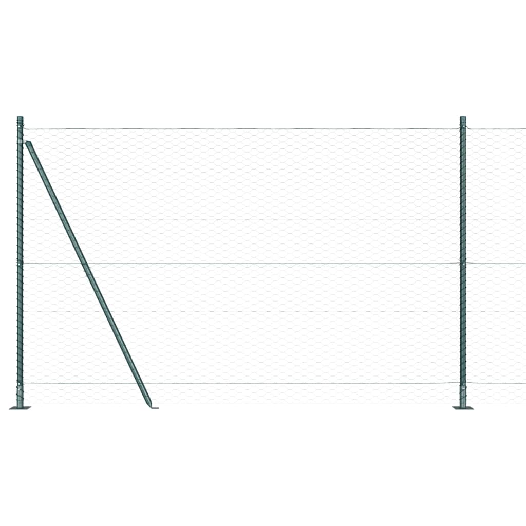 Recinzione Metallica Saldato con Base in Cemento 25 x 1,6 m