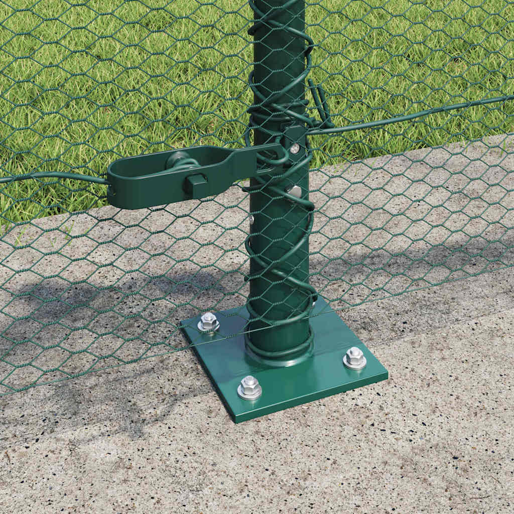 Recinzione Metallica Saldato con Base in Cemento - 50 x 0,4 m