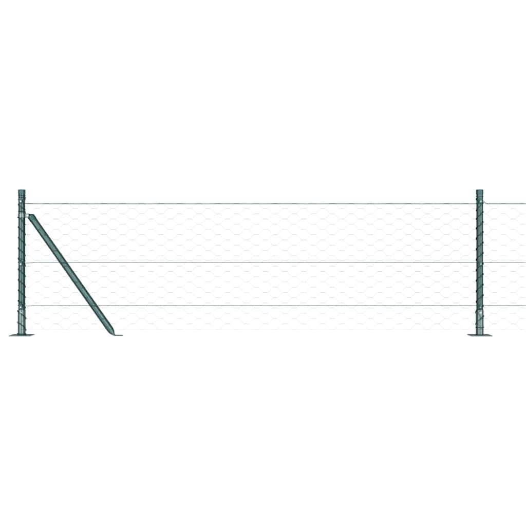 Recinzione Metallica Saldato con Base in Cemento - 50 x 0,6 m