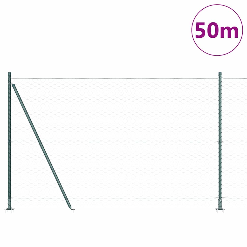 Recinzione Metallica Saldata con Base in Cemento 50x1,4m