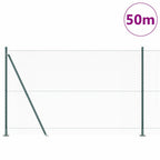 Recinzione Metallica Saldata con Base in Cemento 50 x 1,6 m