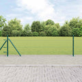 Recinzione Metallica Saldata con Base in Cemento 100x50 cm - Acciaio Rivestito PVC Verde