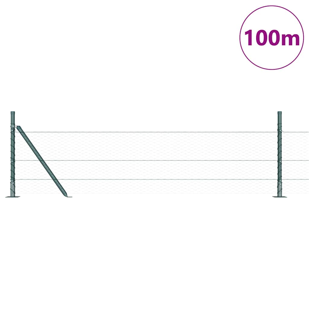 Recinzione Metallica Saldato con Base in Cemento - 100 x 0,5 m