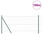 Recinzione Metallica Saldato con Base in Cemento 100 x 0,8 m