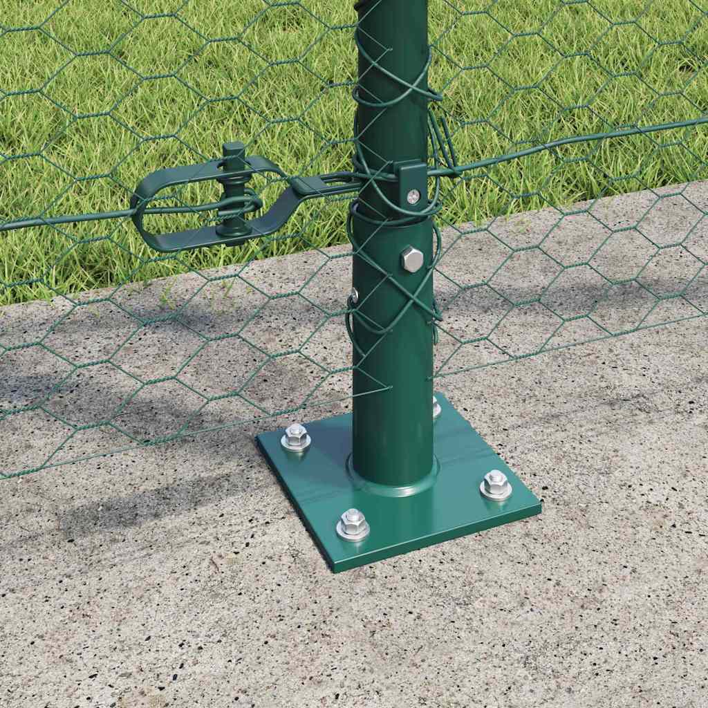 Recinzione Metallica Saldata con Base in Cemento 100 x 1,2 m