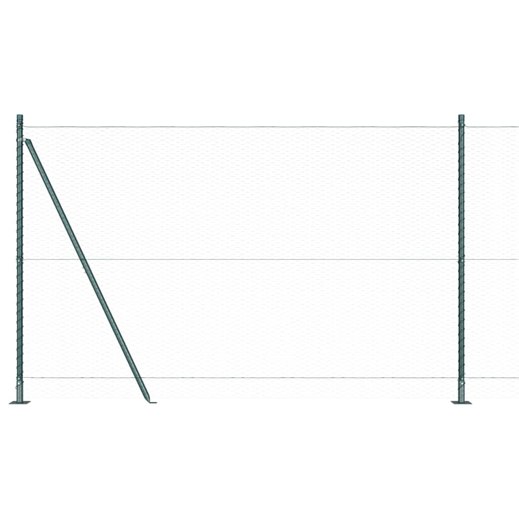 Recinzione Metallica Saldato con Base in Cemento 100x1,6 m