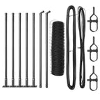 Recinzione Metallica Saldata con Base in Cemento - 10 x 0,5 m