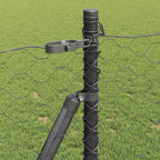 Recinzione Metallica Saldata con Base in Cemento 10x1m - Acciaio Rivestito PVC