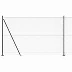 Recinzione Metallica Saldata con Base in Cemento 10x1,4 m