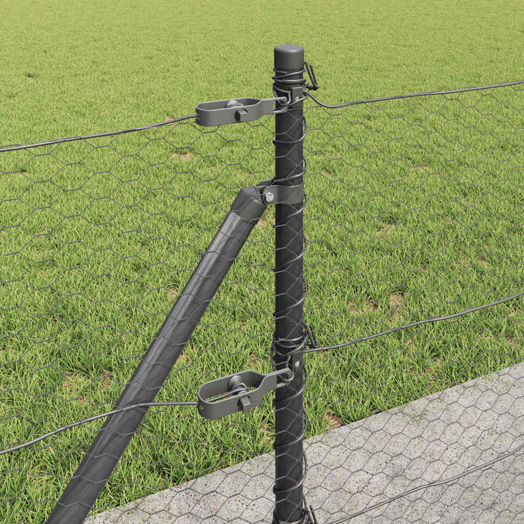 Recinzione Metallica Saldata con Base in Cemento 25 x 0,5 m