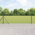 Recinzione Metallica Saldato con Base in Cemento - Acciaio Rivestito PVC 25x0,6 m