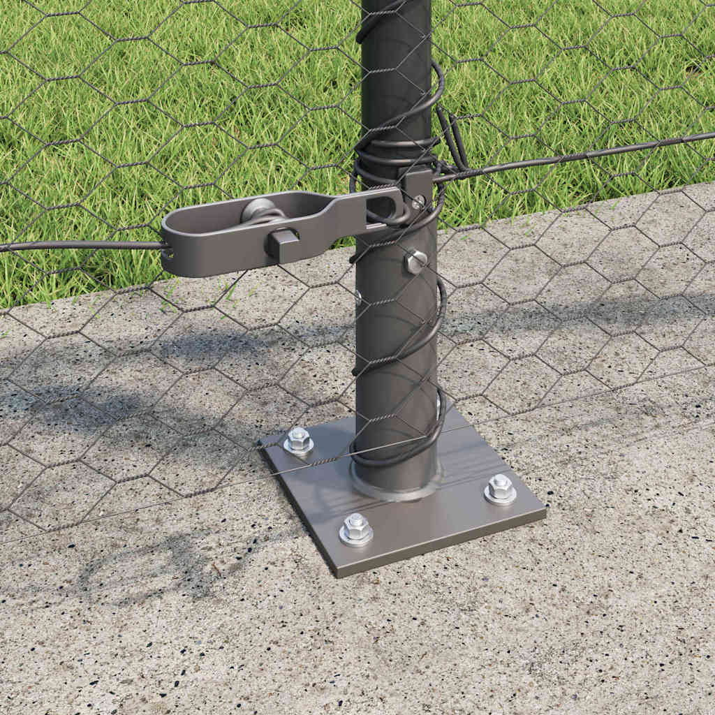 Recinzione Metallica Saldato con Base in Cemento 25 x 1 m