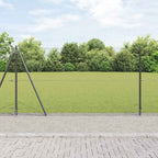 Recinzione Metallica Saldata con Base in Cemento 25 x 1,2 m