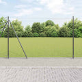 Recinzione Metallica Saldata con Pali e Base in Cemento 25 x 1,4 m