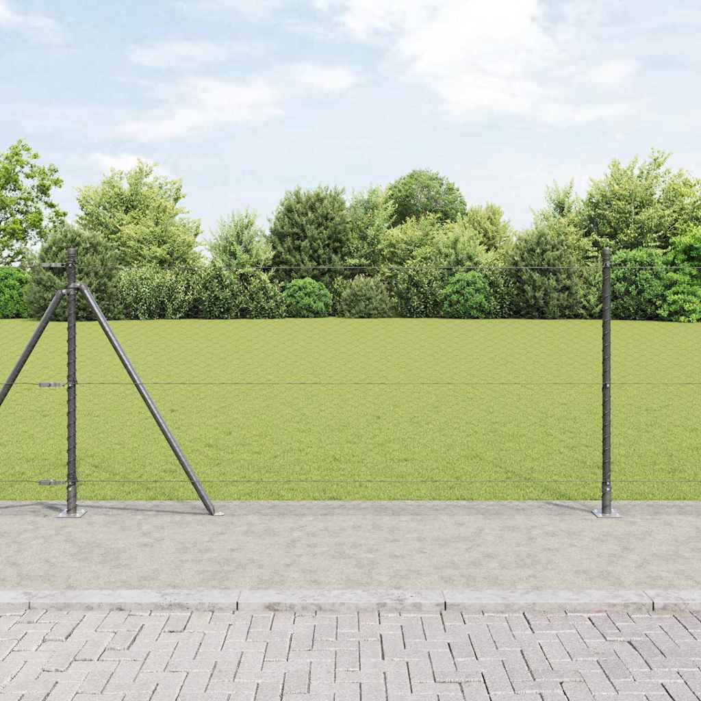 Recinzione Metallica Saldato con Base in Cemento 50 x 1 m
