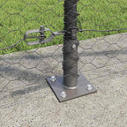 Recinzione Metallica Saldato con Base in Cemento 50x1,4 m