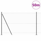 Recinzione Metallica Saldata con Base in Cemento 50 x 1,6 m
