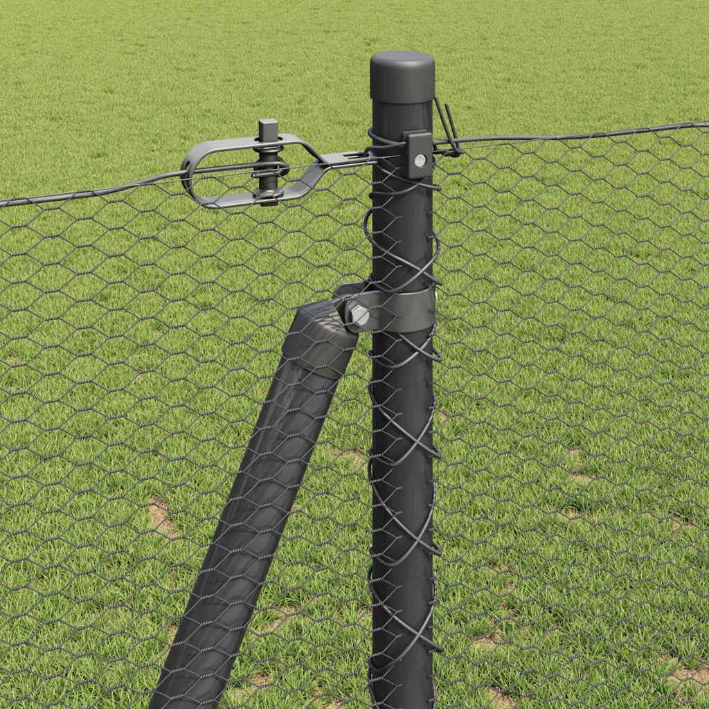 Recinzione Metallica Saldata con Base in Cemento 100 x 1,2 m
