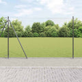 Recinzione Metallica Saldato con Base in Cemento 100x1,5 m