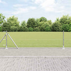 Recinzione Metallica Saldato con Base in Cemento - 10 x 0,6 m