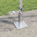 Recinzione Metallica Saldata con Base in Cemento 10x0,8 m - Acciaio Zincato
