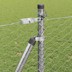 Recinzione Metallica Saldata con Base in Cemento 10x0,8 m - Acciaio Zincato