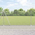 Recinzione Metallica Saldata con Pali e Base in Cemento 10x1,2m