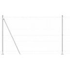 Recinzione Metallica Saldato con Base in Cemento 10 x 1,6 m