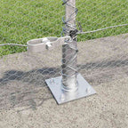 Recinzione Metallica Saldata con Base in Cemento 25x0,5 m