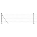 Recinzione Metallica Saldata con Base in Cemento 25x0,5 m