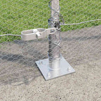 Recinzione Metallica Saldato con Base in Cemento - 25 x 0,6 m