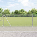 Recinzione Metallica Saldata con Pali e Base in Cemento 25 x 0,8 m