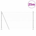 Recinzione Metallica Saldata con Base in Cemento - 25 x 1,2 m