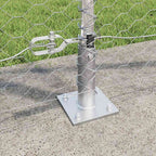 Recinzione Metallica Saldata con Base in Cemento - 25 x 1,2 m