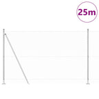Recinzione Metallica Saldato con Base in Cemento - Acciaio Zincato 25 x 1,6 m