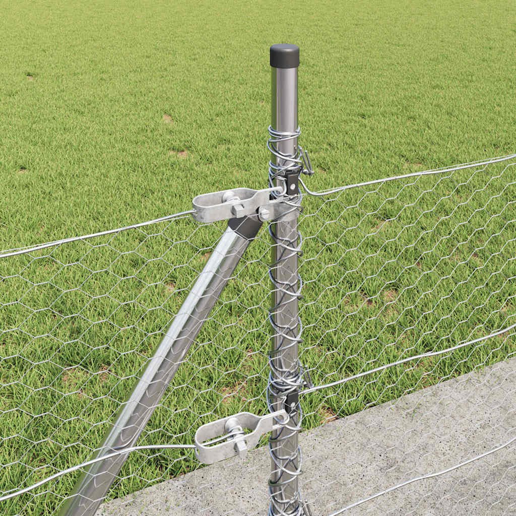 Recinzione Metallica Saldata con Base in Cemento 50x0,5 m