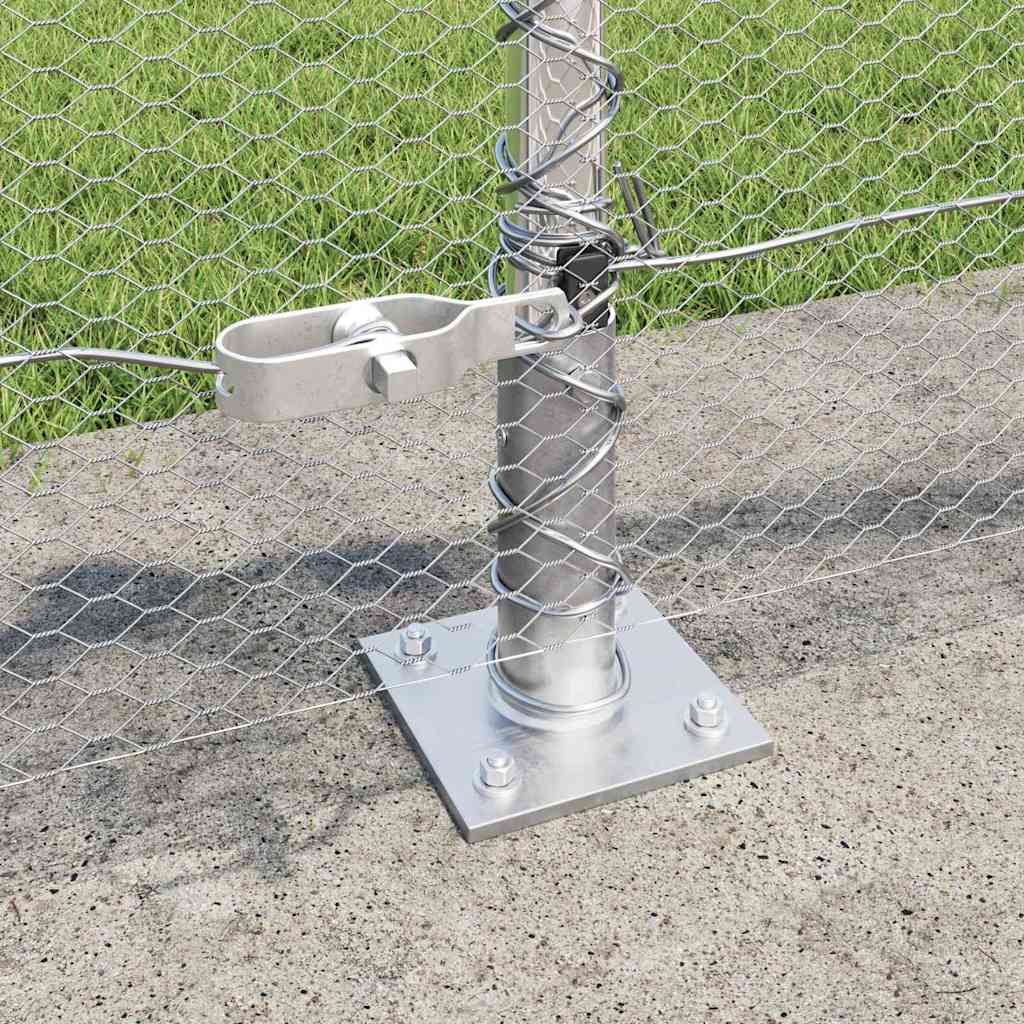 Recinzione Metallica Saldato con Base in Cemento - 50 x 0,6 m