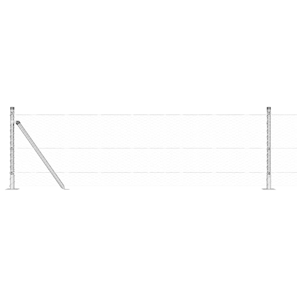 Recinzione Metallica Saldato con Base in Cemento 50 x 0,6 m