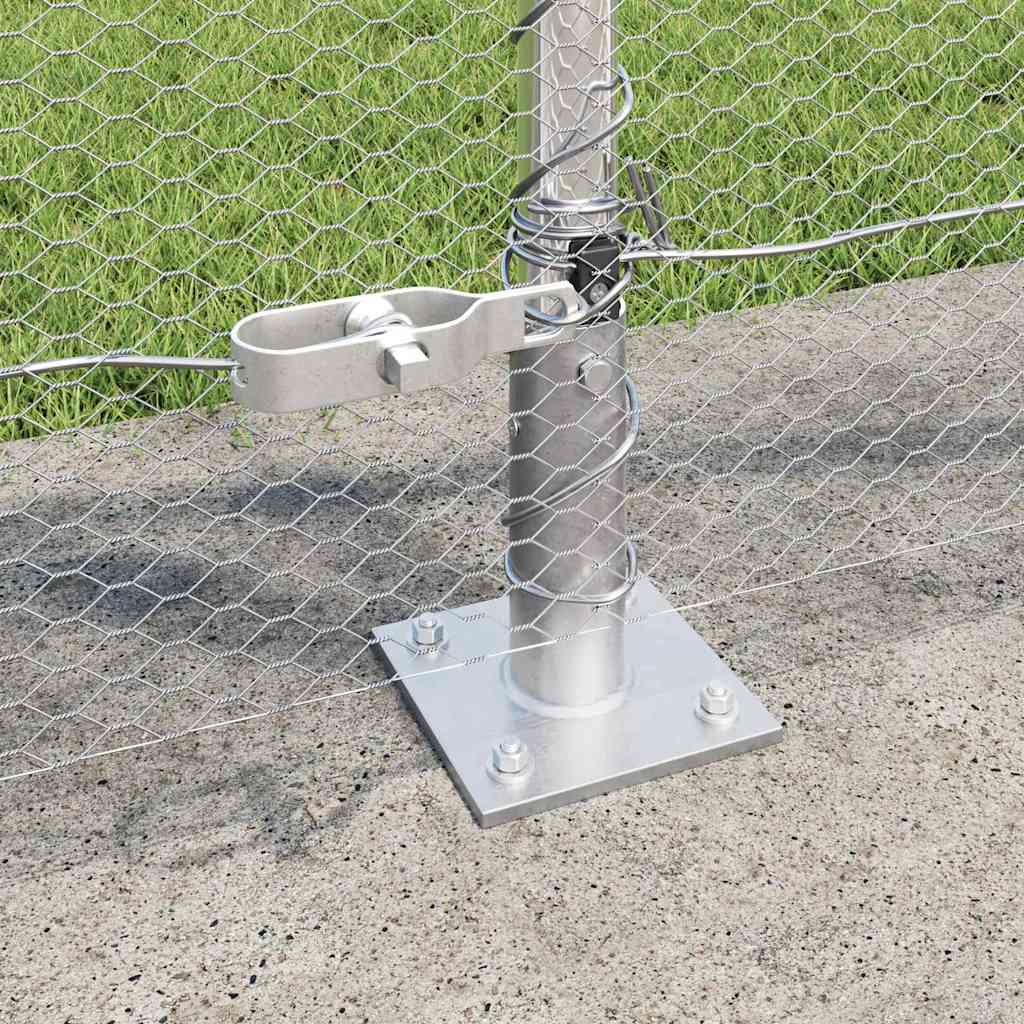 Recinzione Metallica Saldato con Base in Cemento 50 x 0,8 m