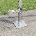 Recinzione Metallica Saldato con Base in Cemento 50 x 0,8 m