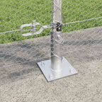 Recinzione Metallica Saldato con Base in Cemento 50x1,5 m