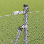 Recinzione Metallica Saldato con Base in Cemento 50x1,5 m
