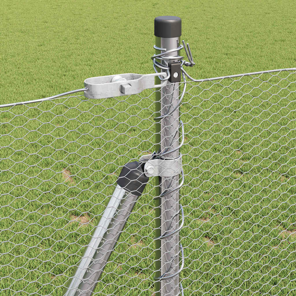 Recinzione Metallica Saldato con Base in Cemento 100 x 0,8 m