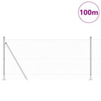 Recinzione Metallica Saldato con Base in Cemento 100 x 0,8 m