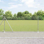 Recinzione Metallica Saldata con Base in Cemento 100x1 m - Acciaio Zincato