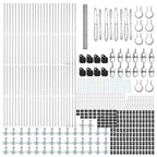 Recinzione Metallica Saldato con Base in Cemento 100 x 1,6 m