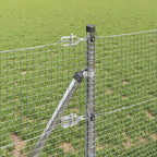 Recinzione metallica saldata con pali per fissaggio a terra 50 x 0,4 m