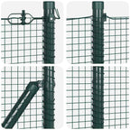 Recinzione metallica saldata per fissaggio a terra 10 x 0,6 m