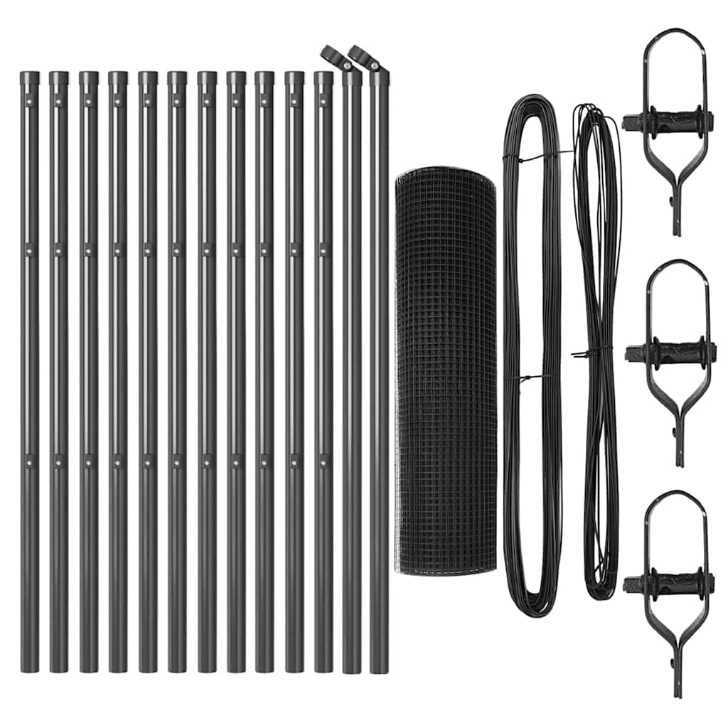 Recinzione metallica saldata per fissaggio a terra 25 x 0,6 m